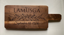 Load image into Gallery viewer, Personalized Charcuterie Board - Black Walnut