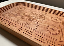 Load image into Gallery viewer, Customized Hockey Rink Cribbage Boards