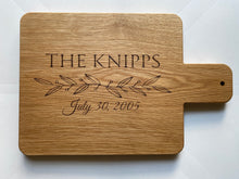 Load image into Gallery viewer, Personalized Charcuterie Board - White Oak