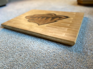 Wild Maple End Grain Cutting Board - 19.75”x14”x1.25”