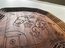 Load image into Gallery viewer, Customizable Tiered-Style Cribbage Boards
