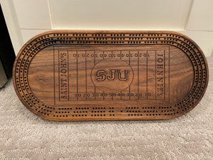 Customized Football Cribbage Board
