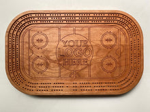 Load image into Gallery viewer, Customized Hockey Rink Cribbage Boards
