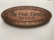 Load image into Gallery viewer, Personalized Family Cribbage Board
