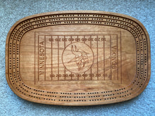Load image into Gallery viewer, Minnesota Vikings Cribbage Board
