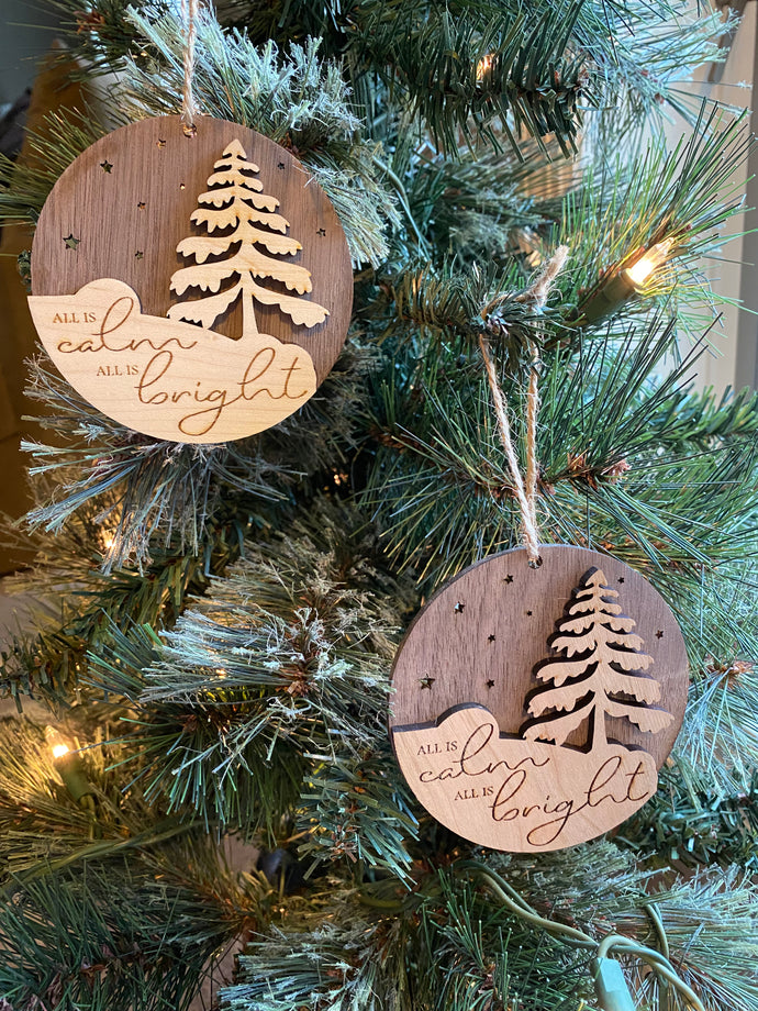 “All is Calm” Ornament/Gift Tag